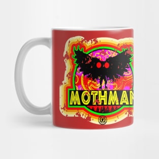 Retro Vintage Distressed Mothman Cryptid Monster Cryptozoology Mug